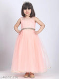 Dusty Rose embroidered net party dress for girls aged 1-2 years, Indian handcrafted toy balloon design