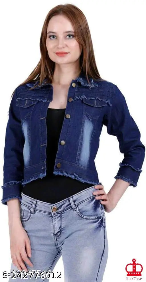 Trendy denim jacket combo pack 2: Unique solid color jackets with three-quarter sleeves, available in S, M, L, XL. Indian-made fashion for stylish men