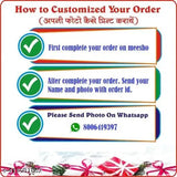 Customise photo-print fabric clutch bag, free size, printed net design, 1 compartment, name: Customise photo clutch Handbag, India origin