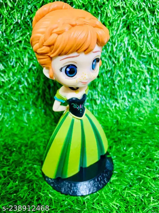 Limited edition Frozen Princess Anna coronation style action figure doll (15cm), ideal for car dashboards, offices, desks, and studies. Indian-made collectible toy
