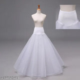 Solid net 2-layer petticoat for women's wedding dresses, available in various sizes from India