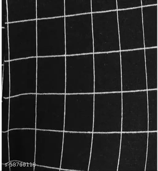 Checked cotton blend women's jeggings for jogging, gym, yoga, fitness, and casual wear. Adjustable elastic waistband. Free-size fit for S-M-L (India)