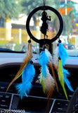Krishna car hanging dream catcher, plastic, religious product, 10x20x10 inches, India