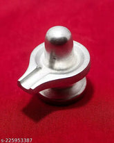 Metal Sai Collection Parad Mercury Shivling 32gm for worship, temple-bound thumb size, 3x3x2cm, India origin
