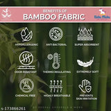 Organic bamboo cotton printed baby swaddle, soft and GOTS certified for newborn comfort