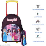 Wine-colored polyester net school bag, 16 inches Queen, 30 L, durable and stylish Indian Riders Zoo range for kids