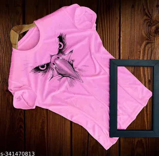 Eagle-printed unisex polyester lycra t-shirt, round neck, short sleeves. Vibrant design for men and women, size S-XXL