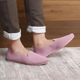 Indian-made, high-quality mesh SUPEX Bellies pair for fashionable women's bellies - embellished ballet flats