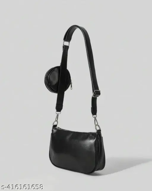 PU sling bag, trendy and attractive for women. Free size, self-design from India