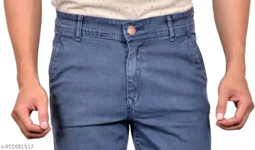 Men's grey denim Jens solid-pattern jeans, size 28/30/32/34/36/38/40 from India