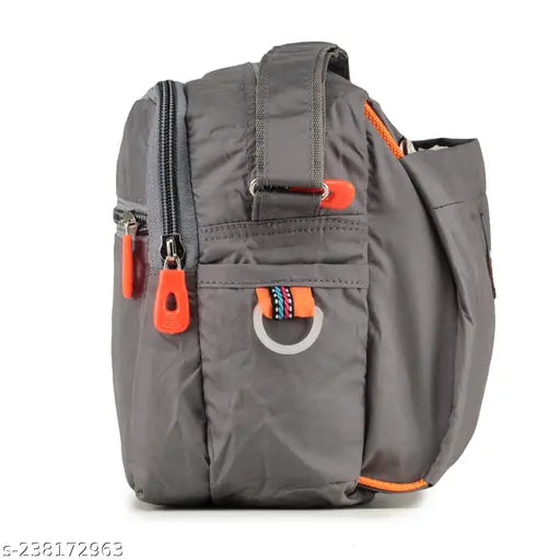 PU sling bag for women, 4 zip compartments, solid net, free size (8in x 3in x 8in), Indian origin