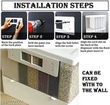 Wall-mounted PVC cereal dispenser with 6 grids, airtight for rice, nuts, candy, coffee beans, snacks, and grains. Space-saving, easy to use, and durable design. Clear shell shows contents. Made in India