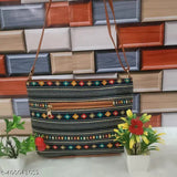 Printed fabric tote bag - Lightweight daily use women's handbag from Carry World, India