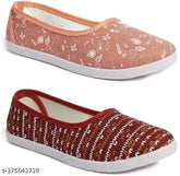 PU printed bellinas for women - stylish, lightweight, and comfortable footwear