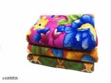Fleece fleece blankets, elegant and stylish 3-pack for home decor, free size (60x90)