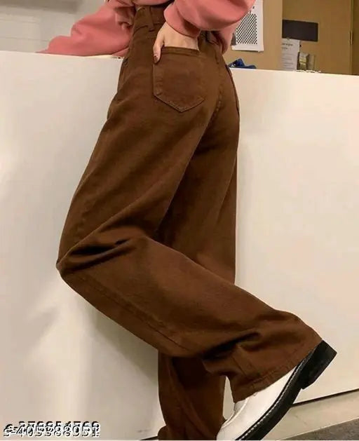 Denim bell bottom jeans, vintage style with 28 waist and 40 length