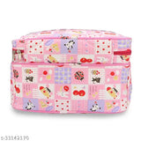 Pink fabric kids backpacks multipack: Fancy Kids Bags & Backpacks for girls and boys, diaper bag included (Made in India)