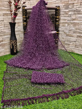 Embellished net saree, free size, Indian voguish design