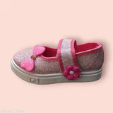 Fancy canvas printed girls boots, slip-on style for 2-5 years, India origin