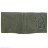 Genuine leather, RFID-blocking men's wallet with 2 compartments, solid color design. Hand-stitched pure buffalo leather wallet for a classic look and longevity