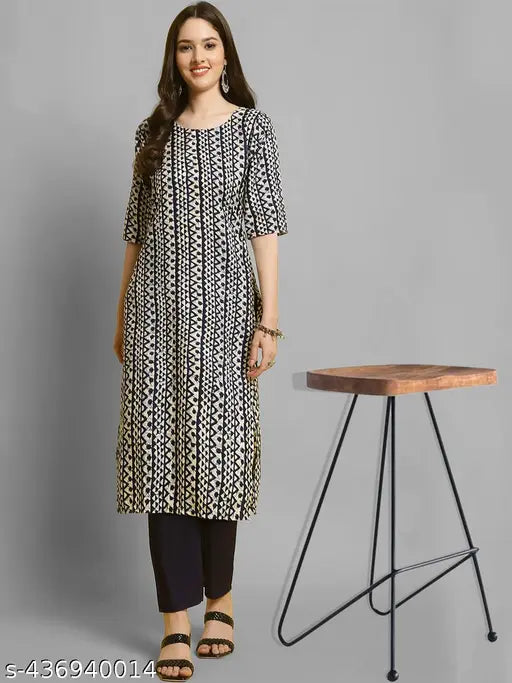 Premium printed crepe kurta set with palazzos, women's ethnic wear under 249, India origin