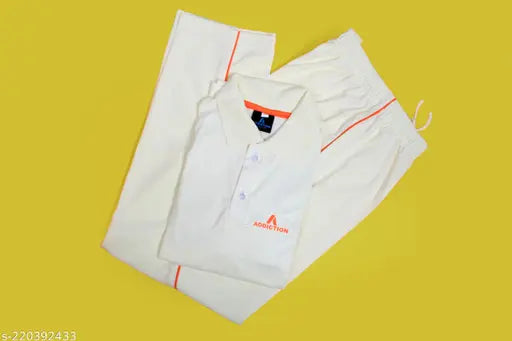 Mens cotton sports Ceicket Jersey full sleeve t-shirt with lower dress, printed net pattern, available in sizes XXS to XXL