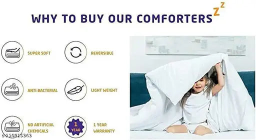 White Dolphin 3D Printed Soft Cotton Kids Comforter, single bed size for both girls and boys