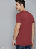 Colourful Oldbatman Red graphic print men's round neck half sleeve cotton t-shirt, comfortable organic cotton material