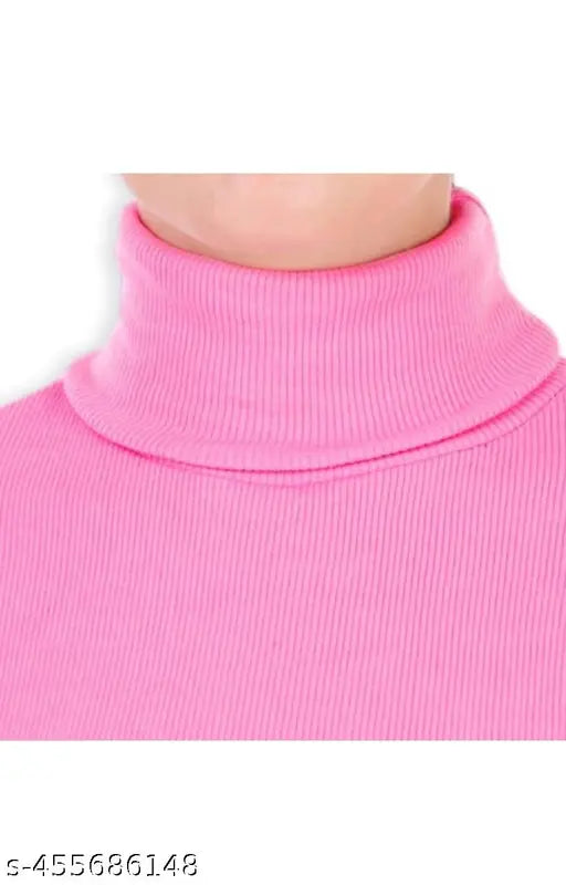 Cotton high neck sweater combo for kids in pink, white, black - warm and stylish woolen winter gear for boys & girls aged 1-8 years