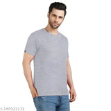 Solid cotton crew neck t-shirt, men's short sleeves, pair with jeans, made in India (2N S, M, L, XL, XXL)