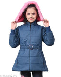Trending nylon solid winter jacket for kids, 3-4 years old, India-origin