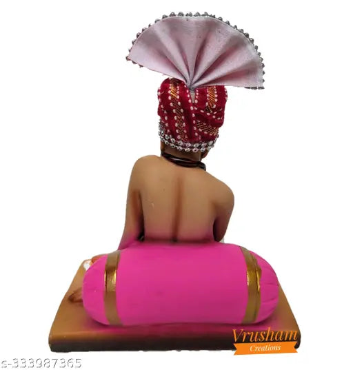 Handcrafted poly resin statue of Shree Swami Samarth (6 inches) - Indian artifact for home or car dashboard