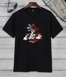 Red Flare Super Saiyan legendary warrior men's black cotton t-shirt, printed with Dragon Ball Z design, ideal for Naruto, Itachi, or Sasuke fans