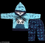 Winter Wool Hoodies for Baby Boys & Girls - Printed Net Long Sleeve Suits, India origin