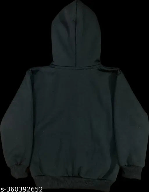 Cotton Boys & Girls Chandrayan Jacket/Hoodie, solid design with front zip and pockets, 8-9 years size (chest 17in), made in India
