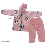 Printed wool winter dress set for baby boys and girls (0-1 years), India origin