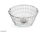 Stainless Steel Dish Drainer, Round Basket (Dia 20inch, Height 9inch) - Durable & Easy-to-Clean Kitchen Organizer