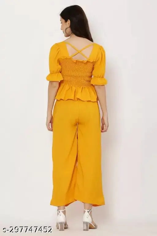 Modern elegance crepe short-sleeved women's western top and tunic, XS-L, India-made for every style