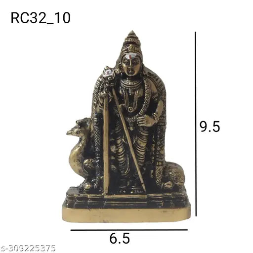 Indian resin Murugar idol, exquisite table decor, 0.5cm each