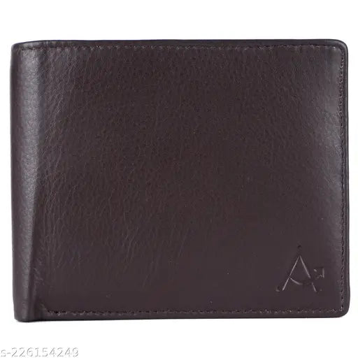 Indian-origin, genuine leather RFID wallet combo set for men with 2 compartments and free size (11cm x 9cm)