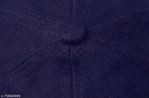 Black, blue, maroon cotton baseball cap - self-design onesize, made in India