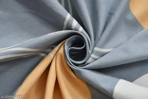 Geiva Glace Cotton geometric fitted sheets & 2 pillow covers - summer ready adult comfort in India