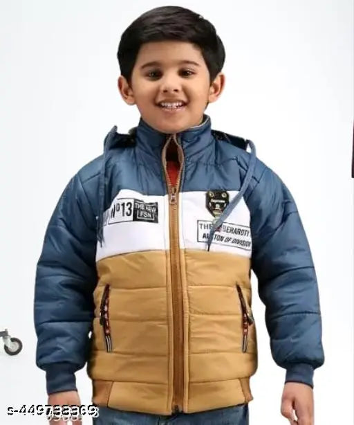 Colorblocked nylon jacket for boys aged 2-9 years, made in India