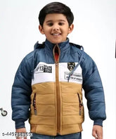 Colorblocked nylon jacket for boys aged 2-9 years, made in India