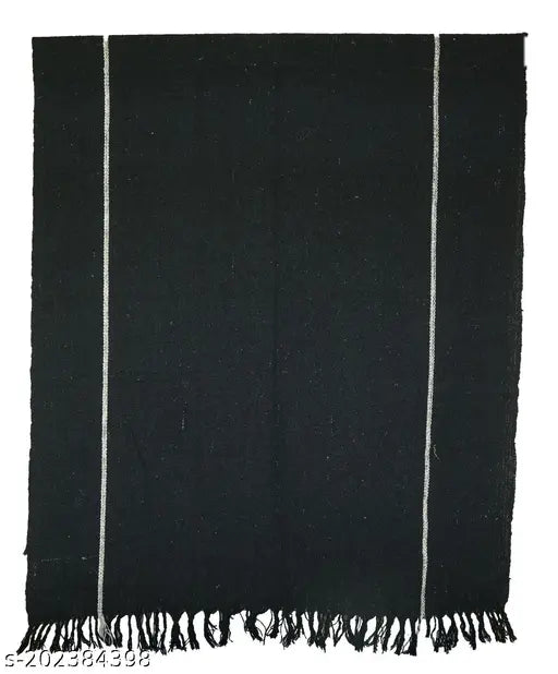 Solid wool Gongadi fabric, free size (120in x 50in), handcrafted from India