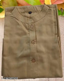 Rayon three-quarter sleeve kurti, solid pattern, women's fashion, Indian made