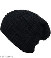 Woolen slouchy beanie, premium quality, soft & comfortable, keeps warm in cold temperatures. Embroidered design, fleece lining, suitable for outdoor activities