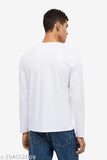 White polyester full sleeve t-shirt with Life Line S design, suitable for boys and men, long sleeves