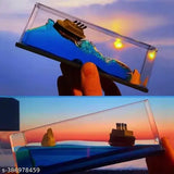Titanic Wave Cruise Ship Dashboard Decoration, acrylic and resin nautical showpiece with leak-proof, durable design