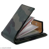 Moody Max camouflage army print men's wallet, PU leather, 10 card slots, modern and sophisticated style